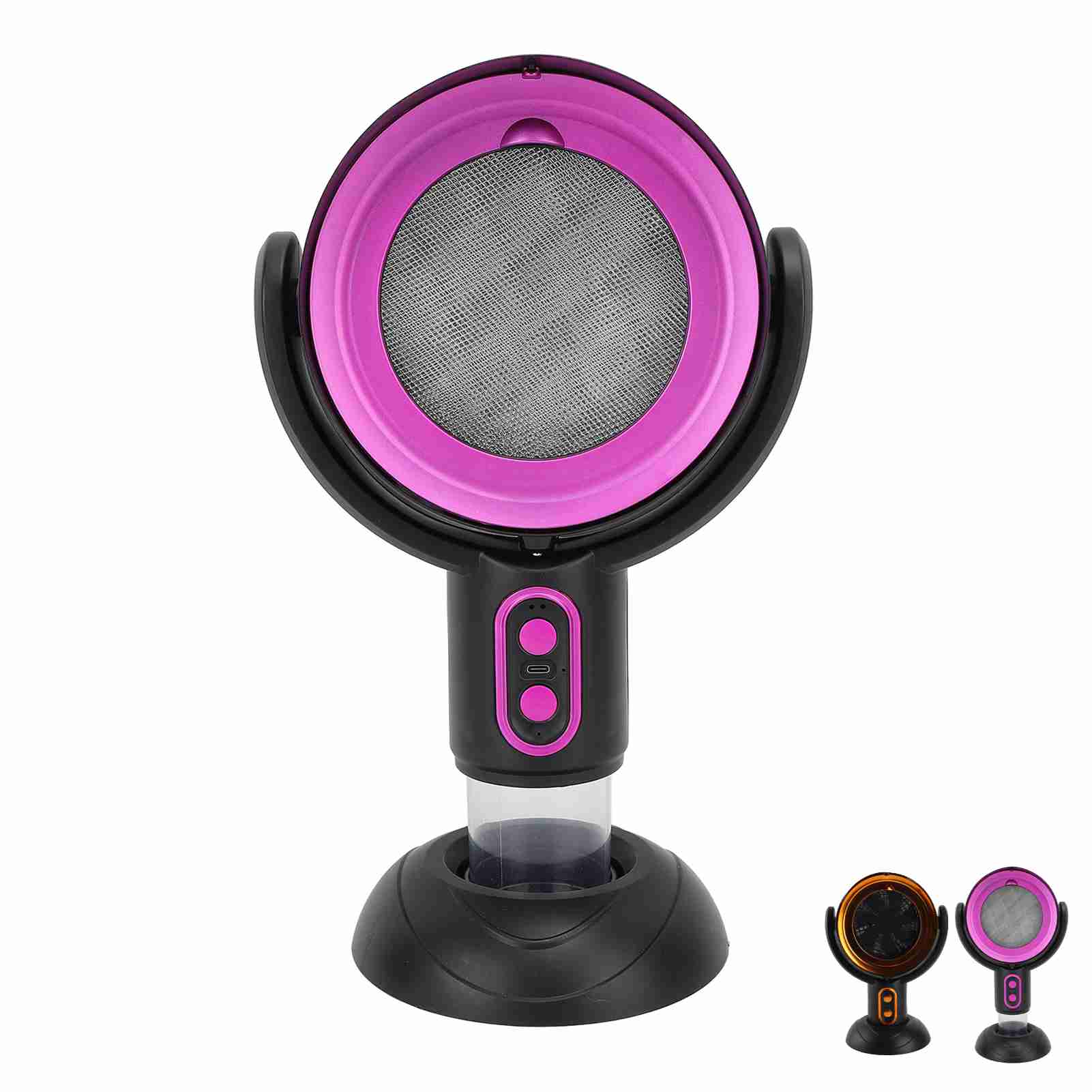 Desktop Range Hood 3000mAh 5V Portable Kitchen Exhaust Fan Space Saving 2 Speed 8W ABS for Camping