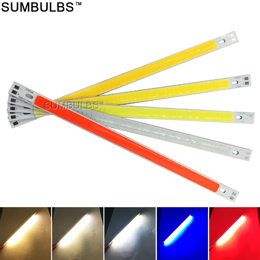 [[Sumbulbs] Phối DC 12V 2W-200W COB Đèn Diode Phát Quang Tuyến Tính Tròn nhiều Màu Sắc COB Cho Bóng Đèn COB LED Thanh Dải Chip