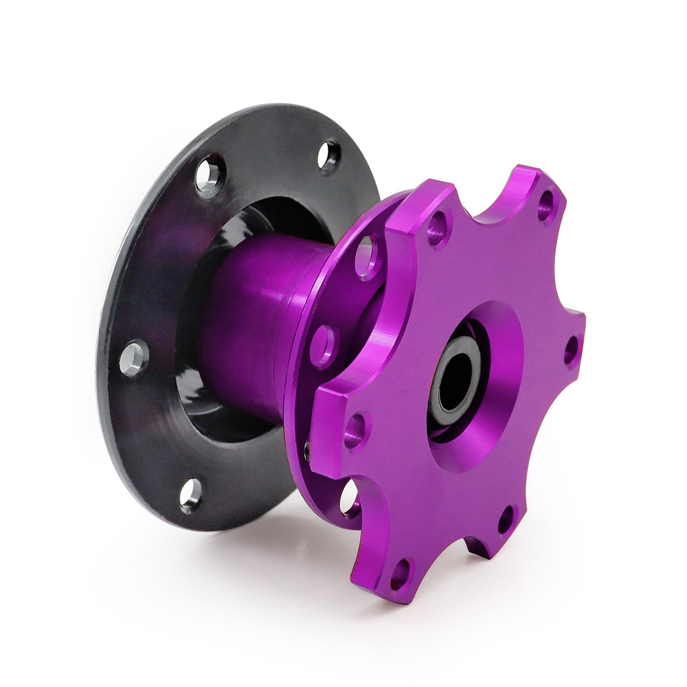 ユニバーサルアルミステアリングホイールクイックリリースハブアダプタ 6 穴ステアリングホイールリムーバブルスナップオフボスキット