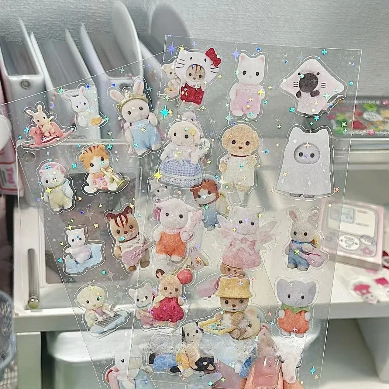 シルバニアファミリーステッカー子供のおもちゃキッチンおもちゃ女の子シルバニアファミリー子供のおもちゃ女の子のための Ternuries シルバニアファミリー