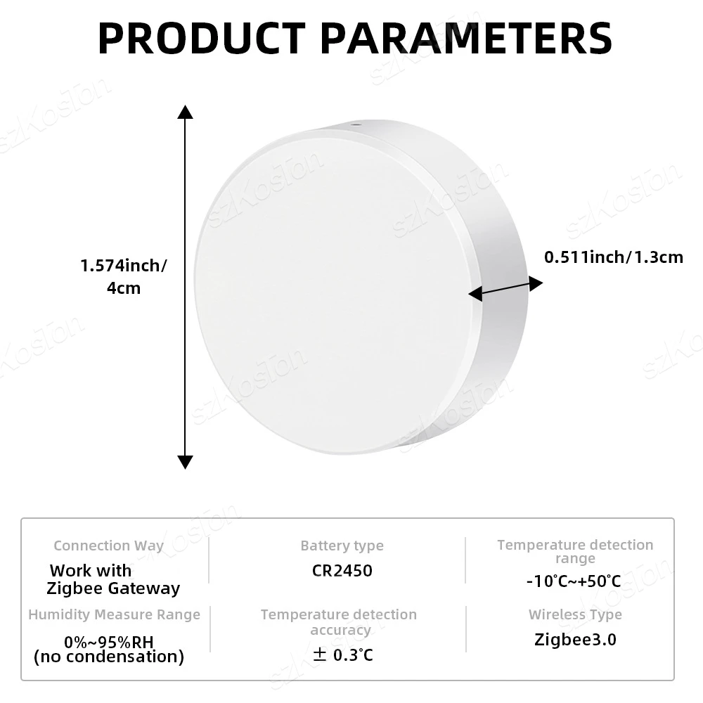 Ewelink แอป ZigBee เซ็นเซอร์วัดอุณหภูมิความชื้นระบบอัตโนมัติสมาร์ทโฮมที่อยู่อาศัยสำหรับ Zigbee2MQTT ผู้ช่วยที่บ้าน Alexa Google