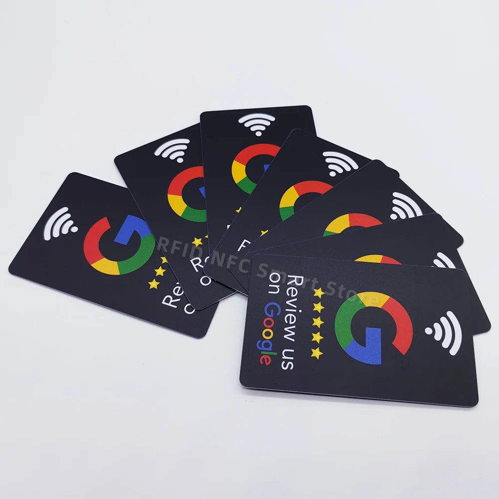 5 tarjetas NFC de Reseñas de Google aumentan sus Reseñas Material de PVC duradero