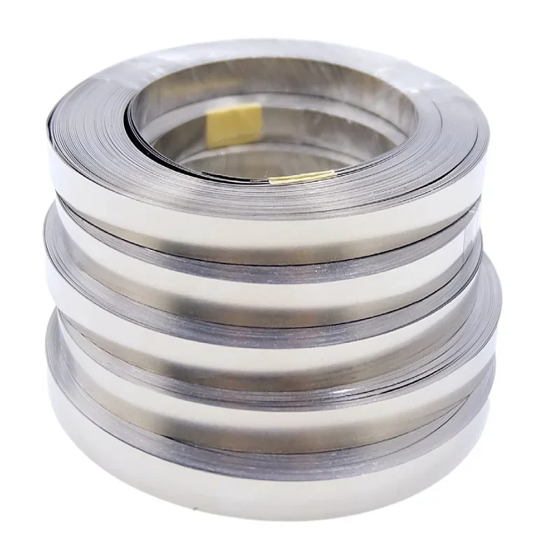 ニッケルメッキストリップ 18650 リチウムイオンバッテリーニッケルシートプレートコネクタ 0.1 ミリメートル 0.2 ミリメートルスチールベルトスポット溶接機バッテリー溶接機