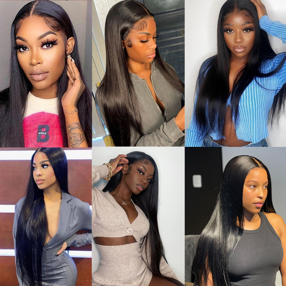 Extensiones de cabello humano birmano, mechones rectos de Color Natural, 8-30 pulgadas, 1/3/4 piezas/lote