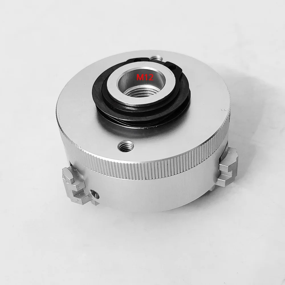 48mm Mini Three Jaw Chuck for Lathe Bench GrinderElectric Drill Aluminum Alloy Self Centering Woodworking Turning Chuck