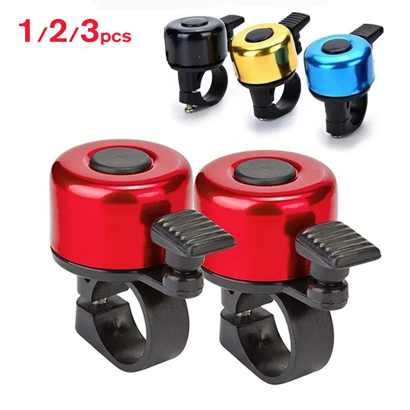 Timbre de bicicleta de aleación de aluminio, bocina de seguridad para bicicleta de montaña, alarma de sonido, manillar, alarma de advertencia de ciclismo, accesorios para bicicleta, 1 ~ 3 uds.