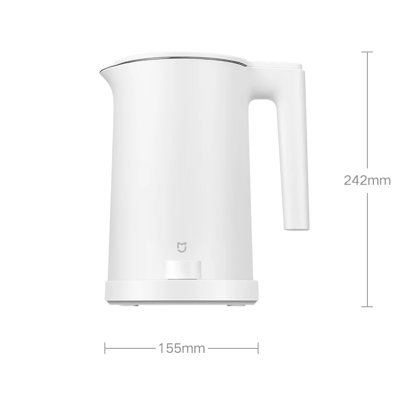 XIAOMI MIJIA サーモスタット電気ケトル 2 プロ、お湯、コーヒー、紅茶用ティーケトル、1.7L、自動シャットオフ付き、220V、CN バージョン