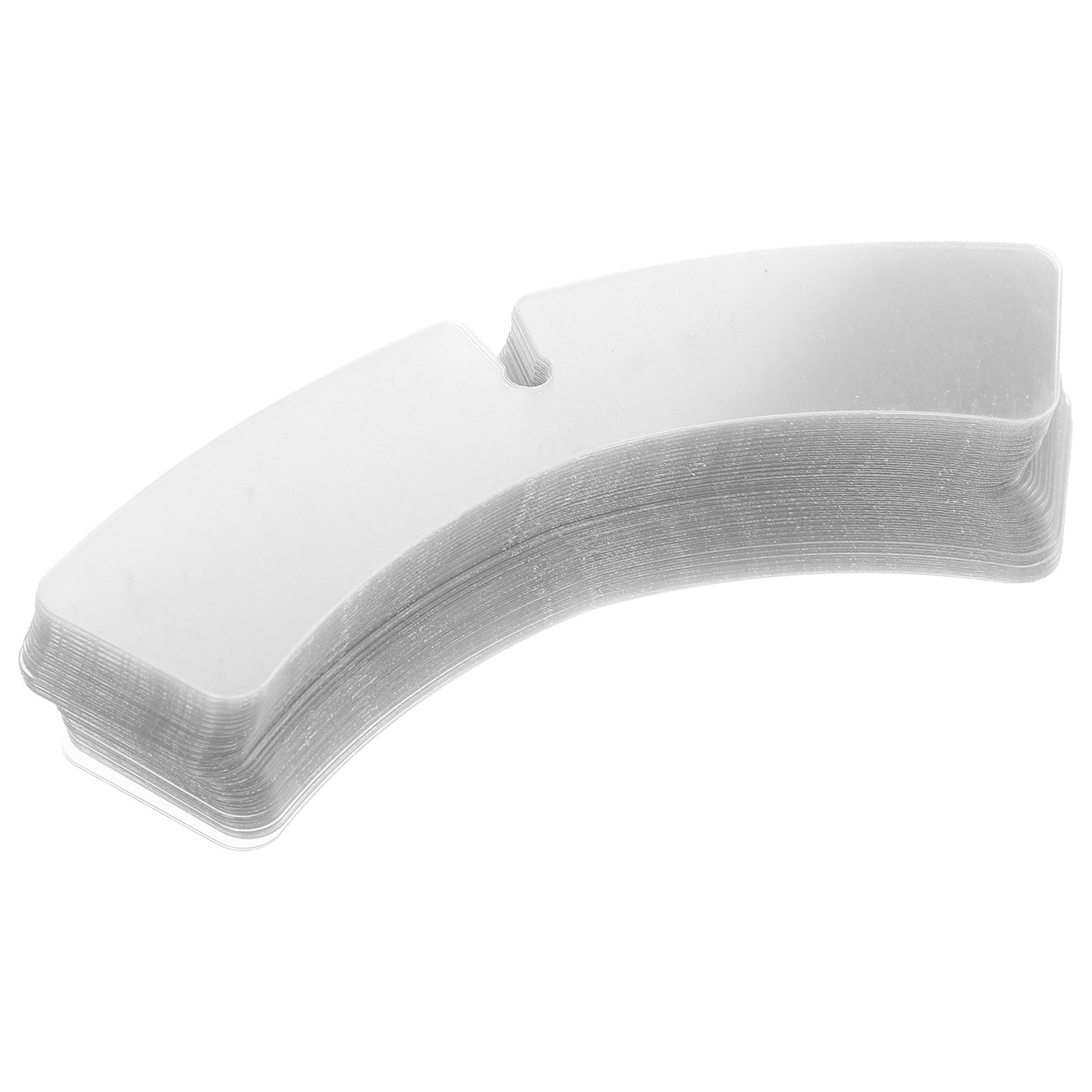 100 Pcs Collar Support Piece Shaper for Mens Shirts Dress Supplies Stays Plastic Inserts Protectors Clothes Racks