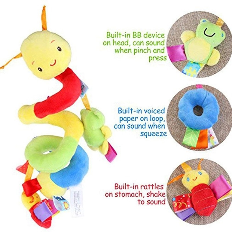 9 Arten zur Auswahl aus Kinderwagen hängen Glocke Plüsch Baby bunte Etikett Bett Glocke Spielzeug Cartoon Multifunktion