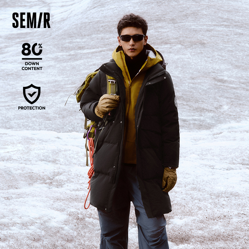 Semirลงเสื้อแจ็คเก็ตผู้ชายยาว 2024 ใหม่ฤดูหนาวOuterwearกันน้ําและWARM Outdoor Travel Jacket
