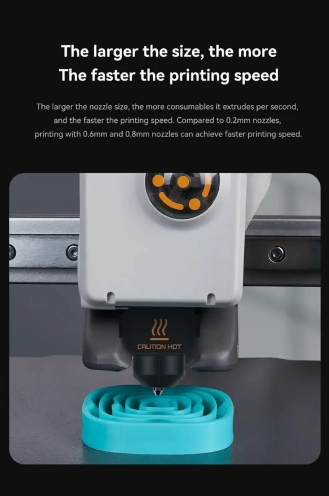 สําหรับ Bambu Lab A1 mini Hotend Kit 0.2/0.4/0.6/0.8 มม.หัวฉีดเหล็กชุบแข็งสําหรับ Bambu Lab A1 ชุดหัวฉีด 3D เครื่องพิมพ์ Hot end