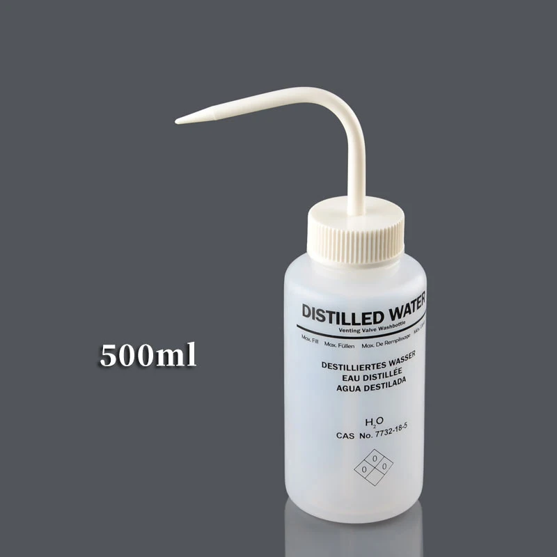 1pc 250ml 500ml Safe Wash Bottle with Label Acetone Methanol Ethanol Laboratory Cleaning Bottle