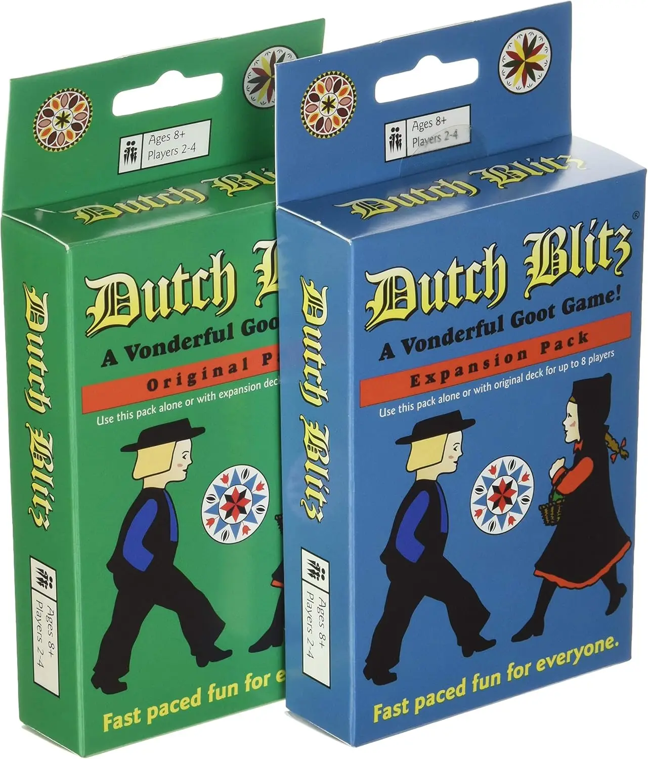 Dutch Blitz: Original and extended combo pack, fast-paced card game suitable for everyone's fun, great family gatherings, combo