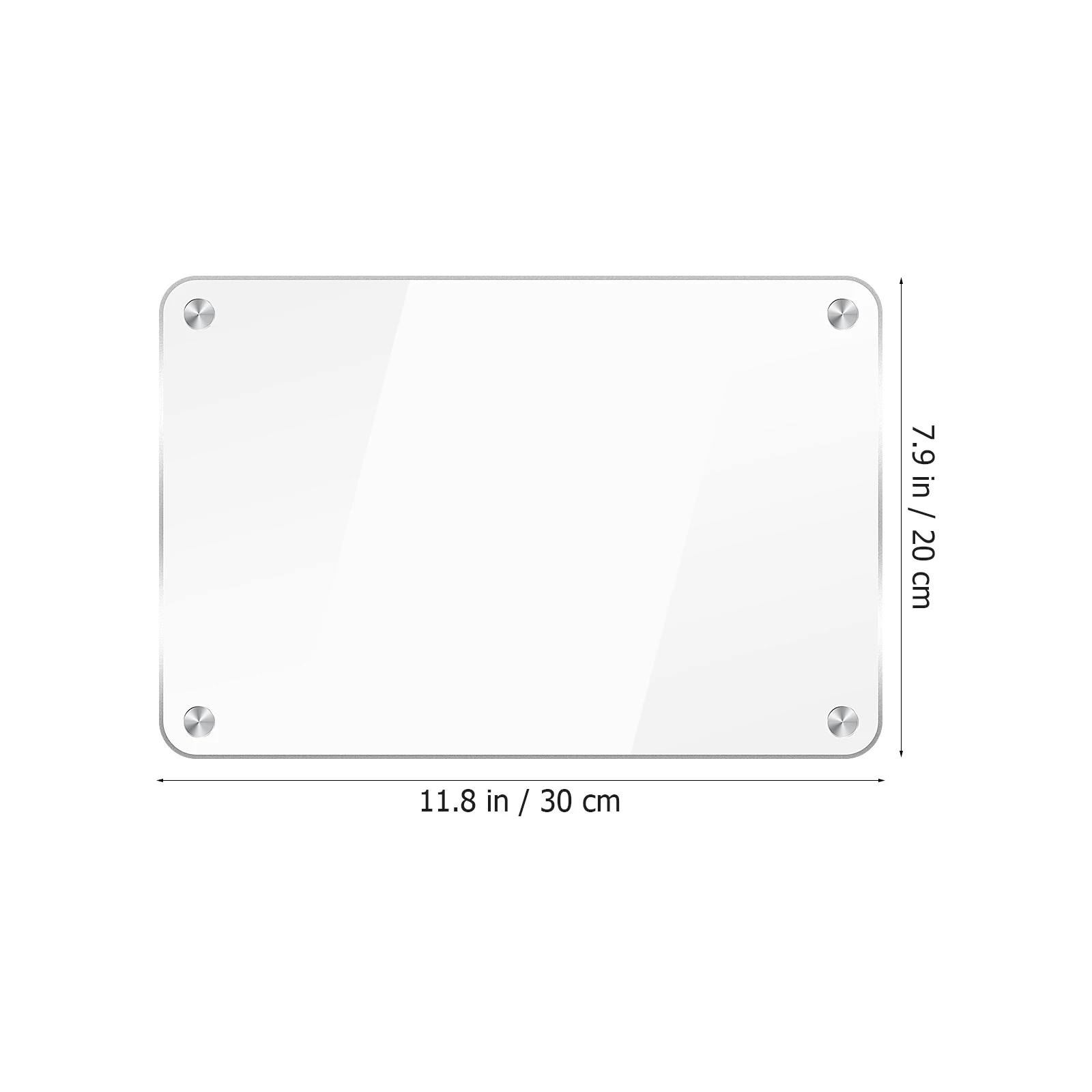 30X20 ซม.ไวท์บอร์ดแม่เหล็กล้างแห้งปฏิทิน BOARD ตู้เย็นปฏิบัติตู้เย็นเปล่ากระดานดําอะคริลิคใส