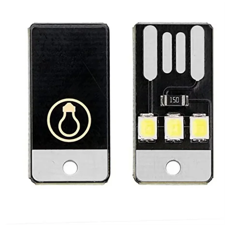20 パックブックライトミニ夜間照明 2835SMD ブックランプ電球 5V 0.2W LED USB ライト電源銀行コンピュータラップトップ用