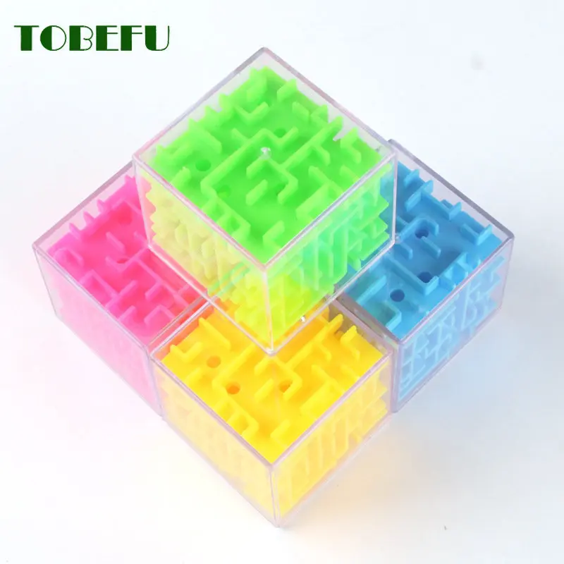 TOBEFU 3D Mê Cung Khối Trong Suốt 6 Mặt Xếp Hình Tốc Độ Khối Lập Phương Cán Trò Chơi Bóng Cubos Mê Cung Đồ Chơi Dành Cho Trẻ Em giáo Dục