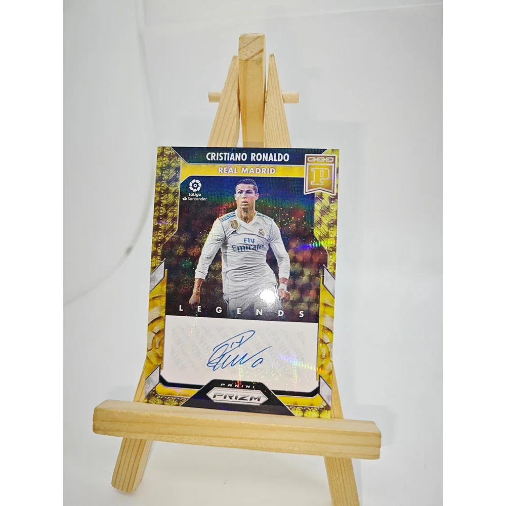 Cristiano Ronaldo Panini Football Stars Tarjetas coleccionables Láser refractivo Flashes Regalos de cumpleaños de Navidad perfectamente remasterizado