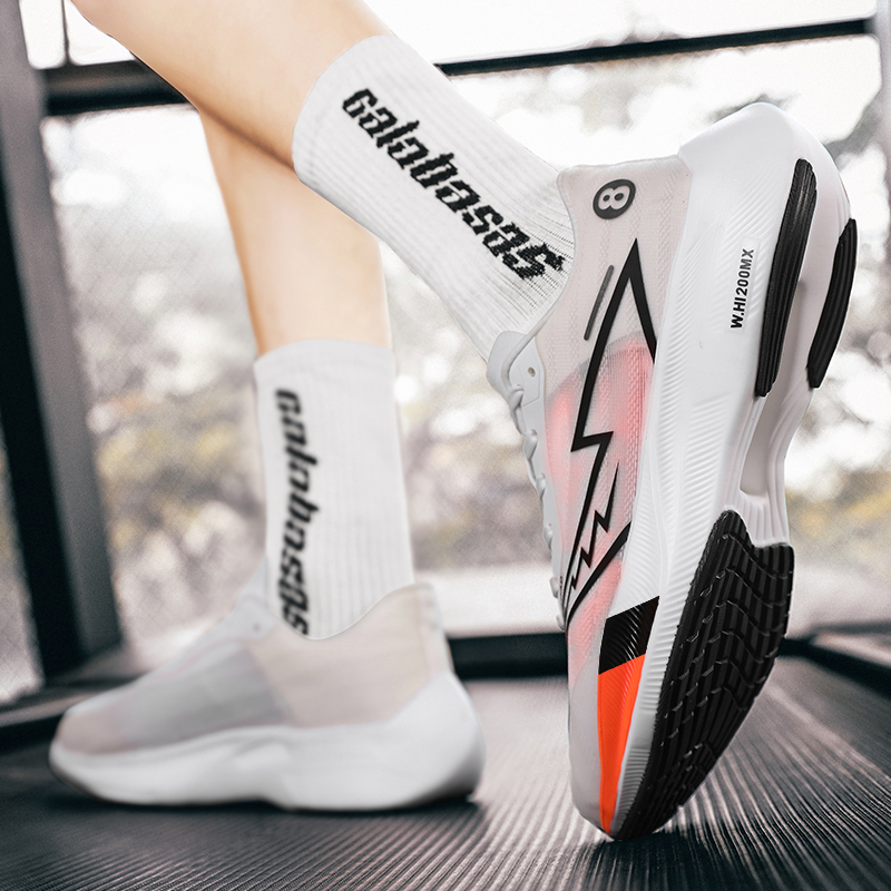 Sapatos esportivos masculinos palma completa placa de carbono tênis de corrida masculino e feminino maratona corrida absorção de choque sapatos de treinamento de atletismo