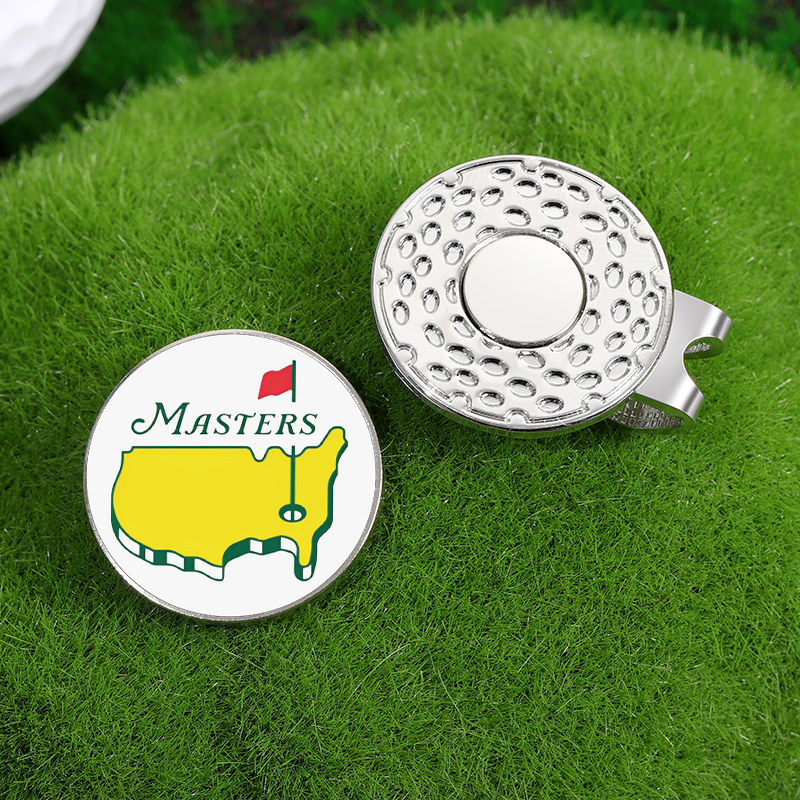 หมวกกอล์ฟคลิป Ball MARKER แม่เหล็กติดกับหมวกการ์ตูนธงรูปแบบเบสบอลหมวกคลิปเครื่องประดับอุปกรณ์เสริมของขวัญ