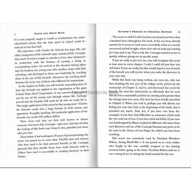 Klassieke inspirerende romans Denk en word rijk door Napoleon Hill Paperback in het Engels