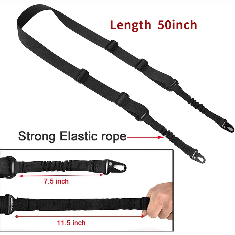 Tactische Tweepunts Geweersling Ak Gun Sling Politie Accessoires Schieten Gun Accessoires Militaire Uitrusting Nylon Gun Rope Gear