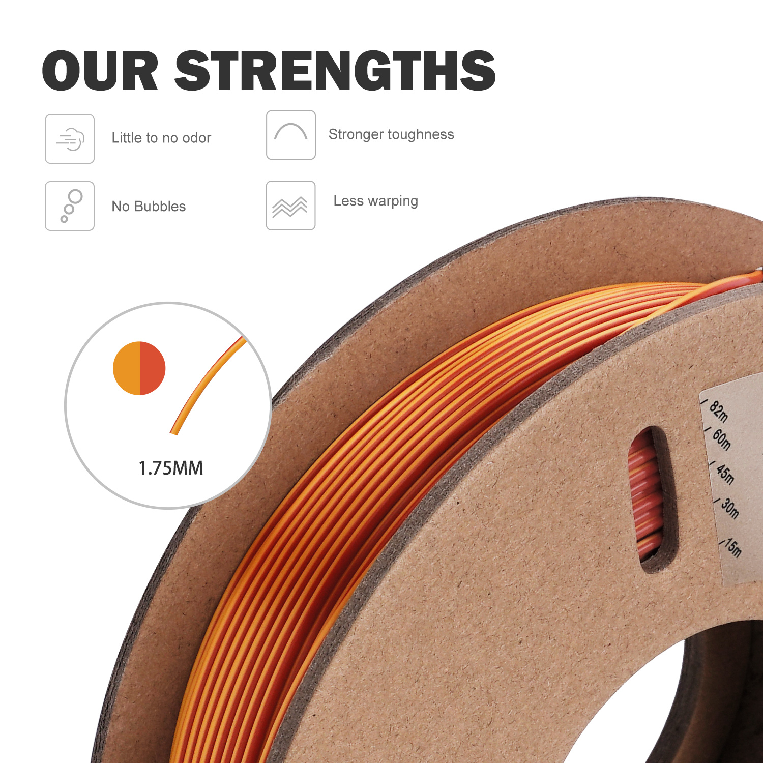 ERYONE 200 g zweifarbiges Seiden-PLA-Filament für FDM-3D-Drucker 1,75 mm ± 0,03 Hohe Qualität Neuankömmling Impresora 3D-Druck