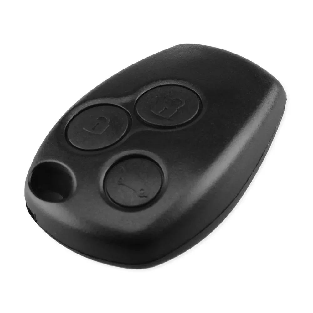 KEYYOU Mà Không Có Lưỡi Dao Chìa Khóa Điều Khiển Từ Xa Dùng Cho Renault Logan Sandero Clio Fluence Vivaro Chủ Giao Thông 3 Nút Xe Khóa Báo Động ốp Lưng