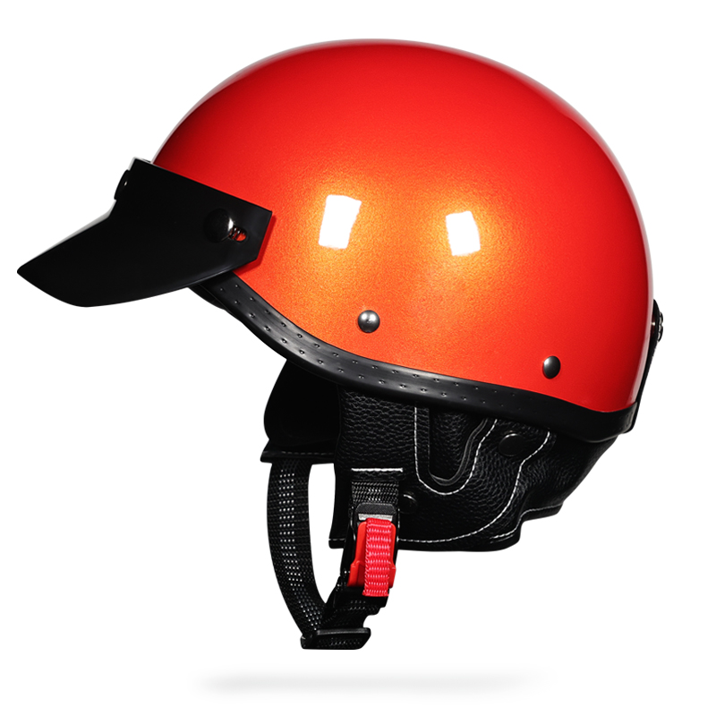 Lightweight Summer Helmet Sunscreen Small Helmet Body Retro Cruise Motorcycle Half Helmet Ladle Helmet