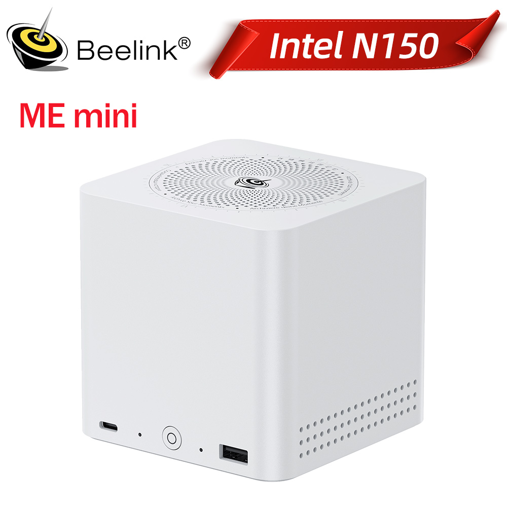 Beelink ME mini-N150 ME mini-N95 Beelink ME Mini Intel Twin Lake N150 LPDDR5 4800 МГц SSD WiFi6 4K Dual 2.5 Lan Mini PC Компьютер