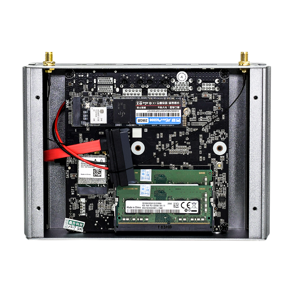 Topton Quạt Không Cánh AMD Mini PC Ryzen 7 4700U 4500U Windows 11/10 Barebone Máy Tính 4K Dual HD HTPC Chơi Game máy Tính WiFi6 BT5.2