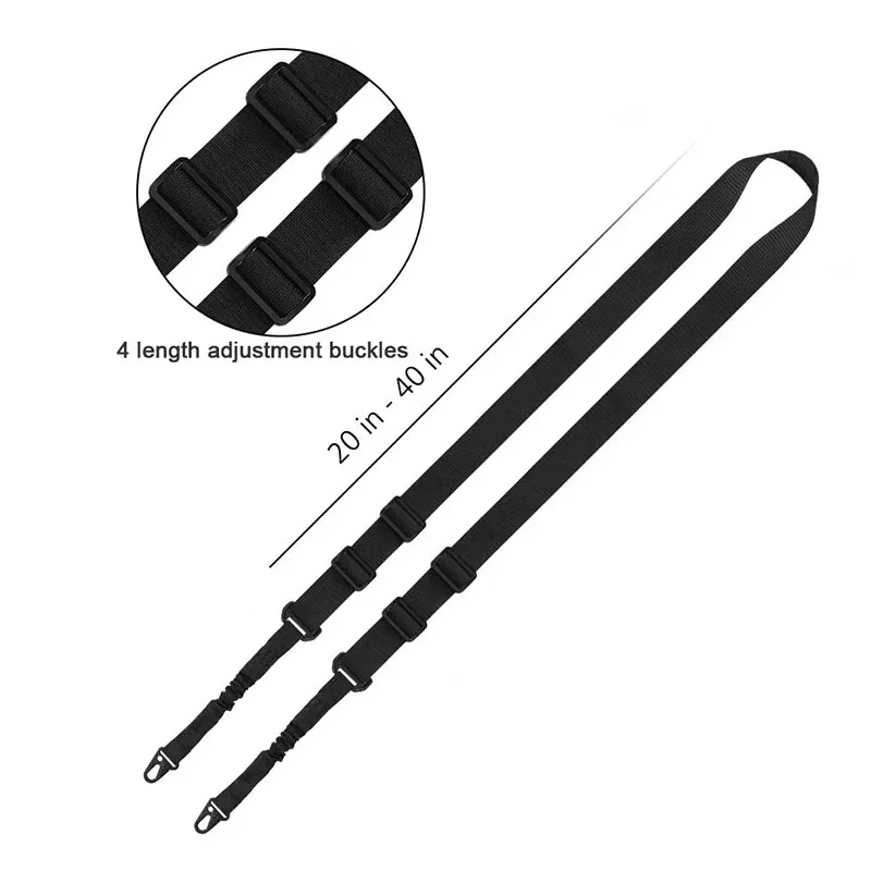 Tactische Tweepunts Geweersling Ak Gun Sling Politie Accessoires Schieten Gun Accessoires Militaire Uitrusting Nylon Gun Rope Gear