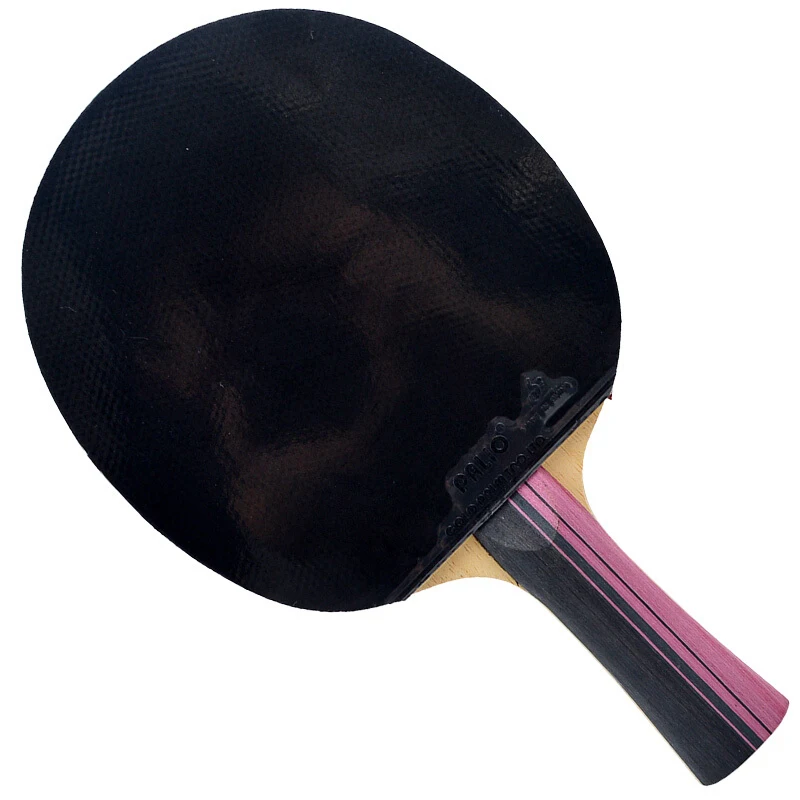 PALIO – raquette de Tennis de Table en carbone 3 étoiles, originale, avec boucle en caoutchouc CJ8000, batte de Ping-Pong Offensive Spin Attack avec sac