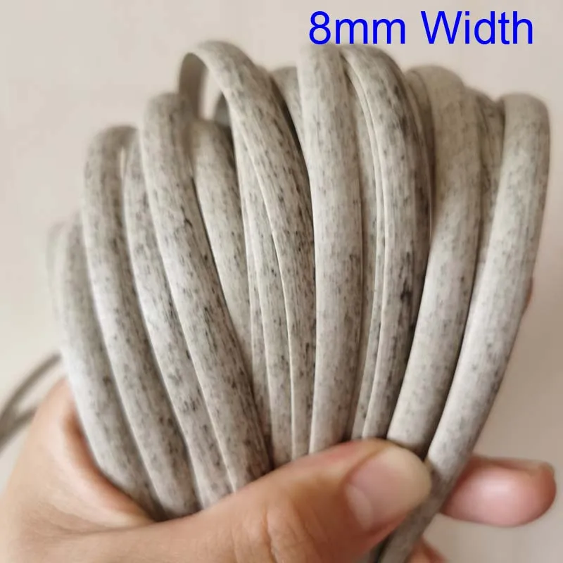 500g Retro PE Gradient Flat Synthetic Rattan Material For Weaving DIY Crafts Furniture Basket Table Sofa Repair Rope