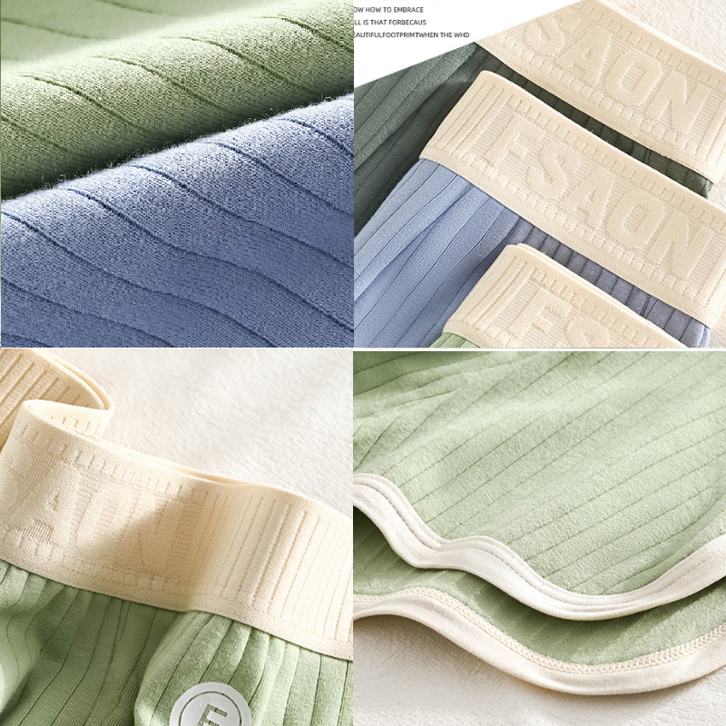 1/3 шт., 100% хлопок, однотонные полосатые мужские боксеры, сексуальные дышащие сетчатые трусы с U-образным шаговым швом, высокоэластичные трусы с расширенным поясом