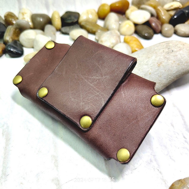 小さな革のウエストバンド,運転免許証のケース,ベルトバッグ,財布,カードホルダー,手作り,mhf