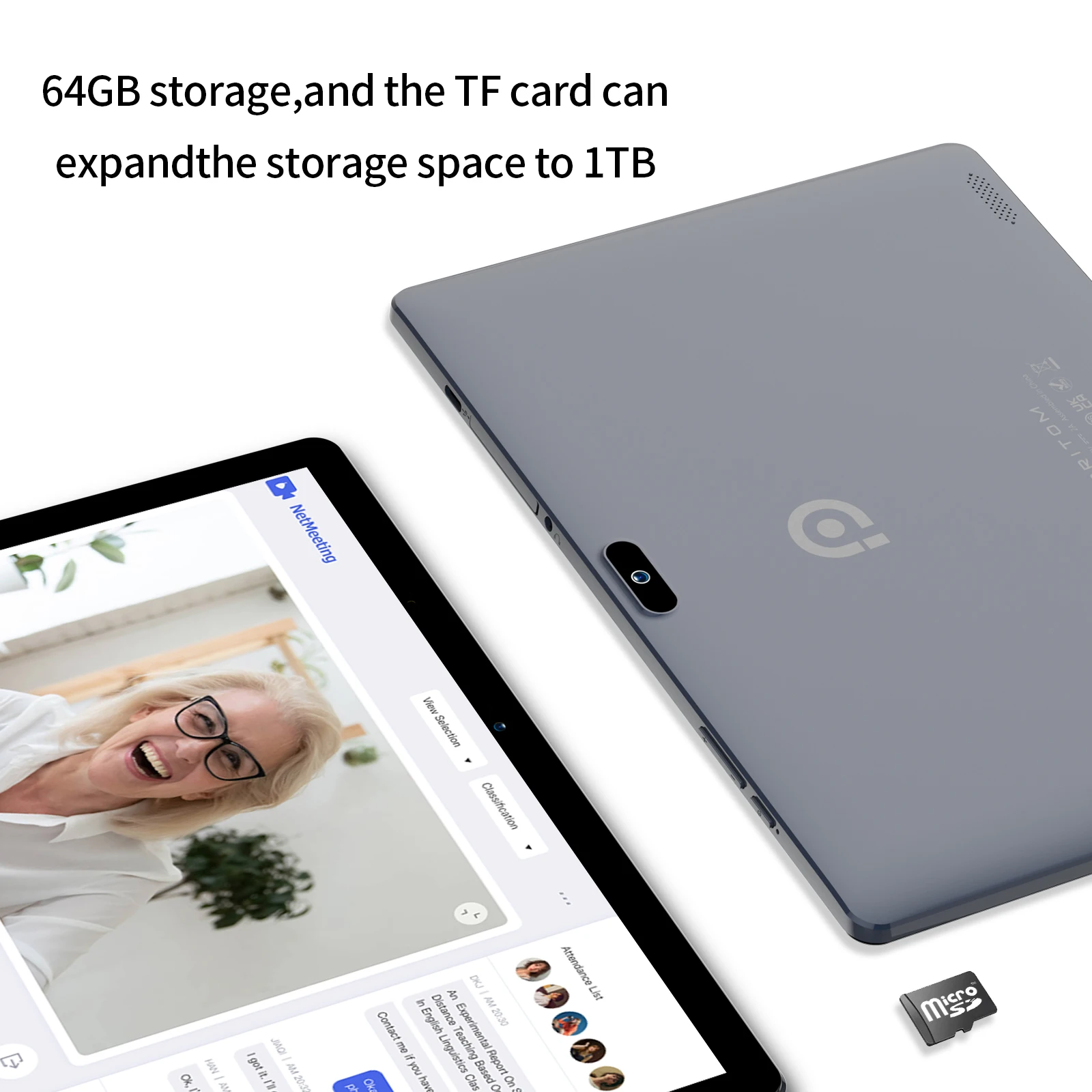 PRITOM 10,1-Zoll-Tablet-PC Android 13 4 GB (2+2 VIRTUAL)) 64 GB Quad Core Bluetooth WiFi mit 3G-SIM-Kartensteckplatz