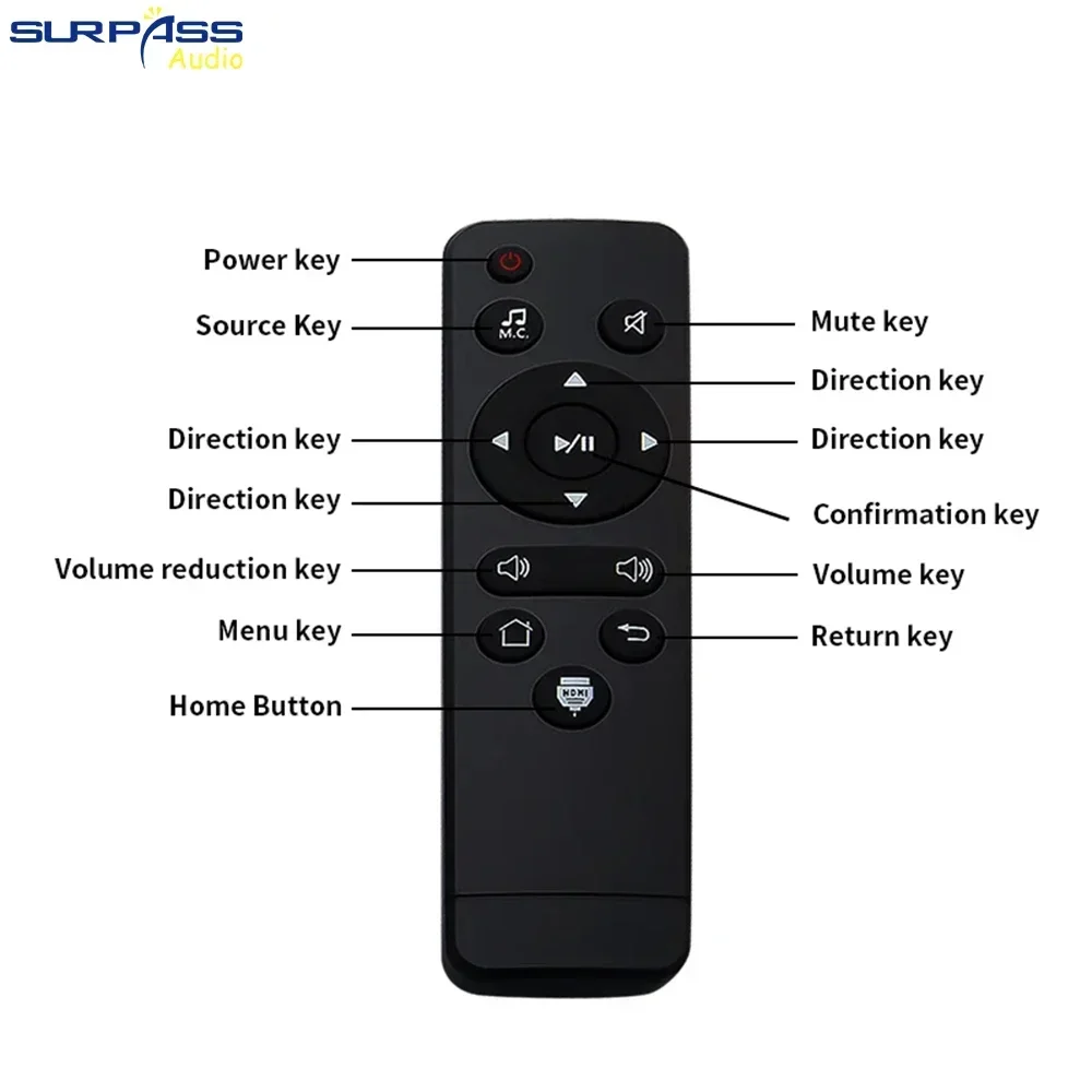 Smart Home Wall Amplifier Android 11 System 8ohm 4 Inch Tuya WiFi Amplificador Alexa Remote Control with Full Range Speakers Set