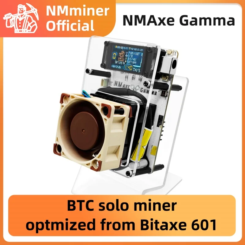 NMAxe Gamma optymalizowany Bitaxe 601 gamma NMMiner Oficjalny BM1370 ASIC BTC Solo Lottery Miner 1.2TH/s Open-source całkiem do użytku domowego