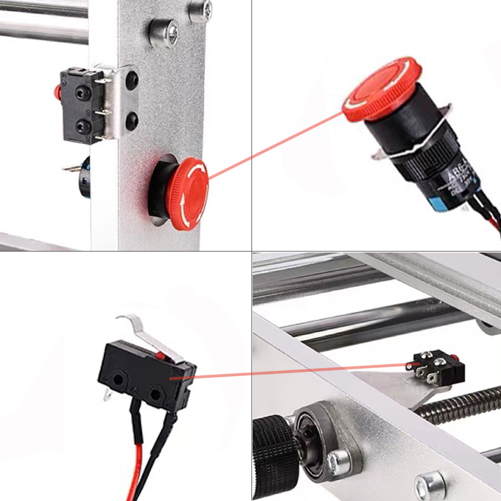 2 Pin Limit Switch Emergency Stop Switch Part CNC Engraving Machine Accessories for 3018 PRO /3018 Max /3018 Plus