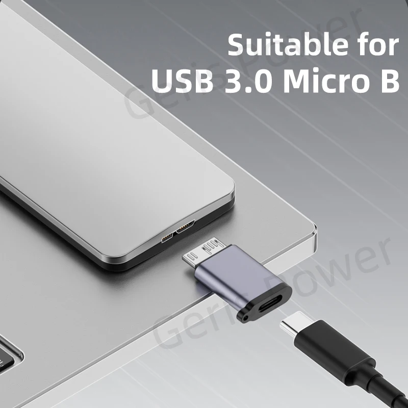 Adapter USB 3.0 Micro B do Type C Złącze USB A do Micro B Konwerter transferu danych do laptopa Dysk twardy Samsung S5