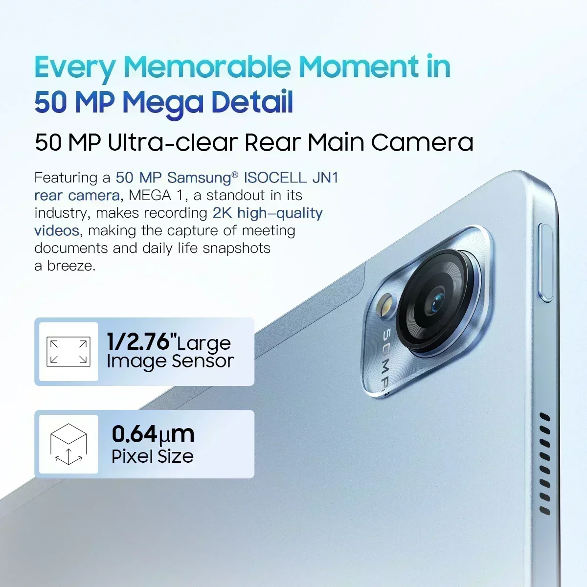 Планшет Blackview MEGA 1 11,5-дюймовый дисплей 2,4K 120 Гц 50-мегапиксельная камера 12 ГБ 256 ГБ 8800 мАч 33 Вт зарядка Widevine L1 Android Pad PC