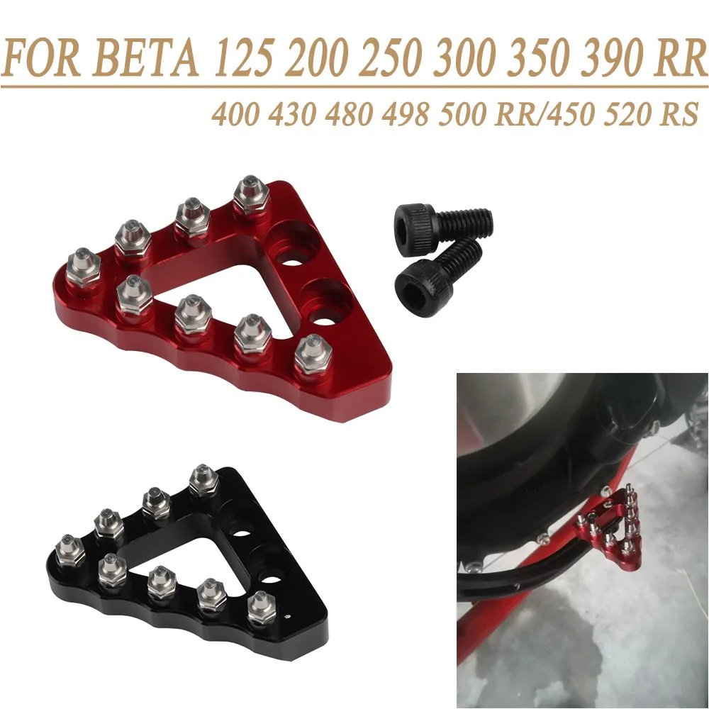 Para BETA Enduro Xtrainer 300 250 350 125 200 390 400 430 480 498 500 RR 450 520 RS 2023 2014 Pedal de freno trasero clavijas de punta