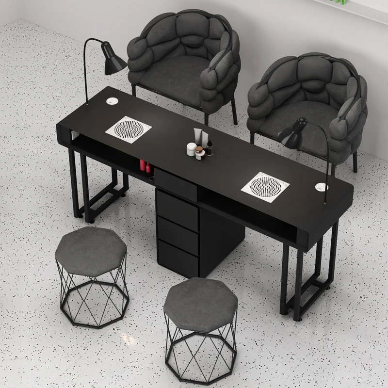 Tavolo per unghie attrezzatura da scrivania per Manicure toilette collettore di polveri salone Reception tavoli professionali Mesa De estetica Maquillaje