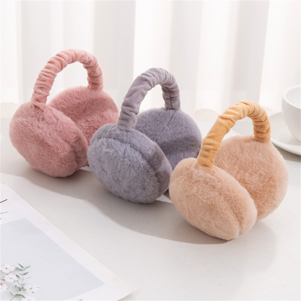 Orejeras de piel sintética para invierno, orejeras cálidas y acogedoras para niñas, orejeras cómodas para protección del frío, novedad de 2024