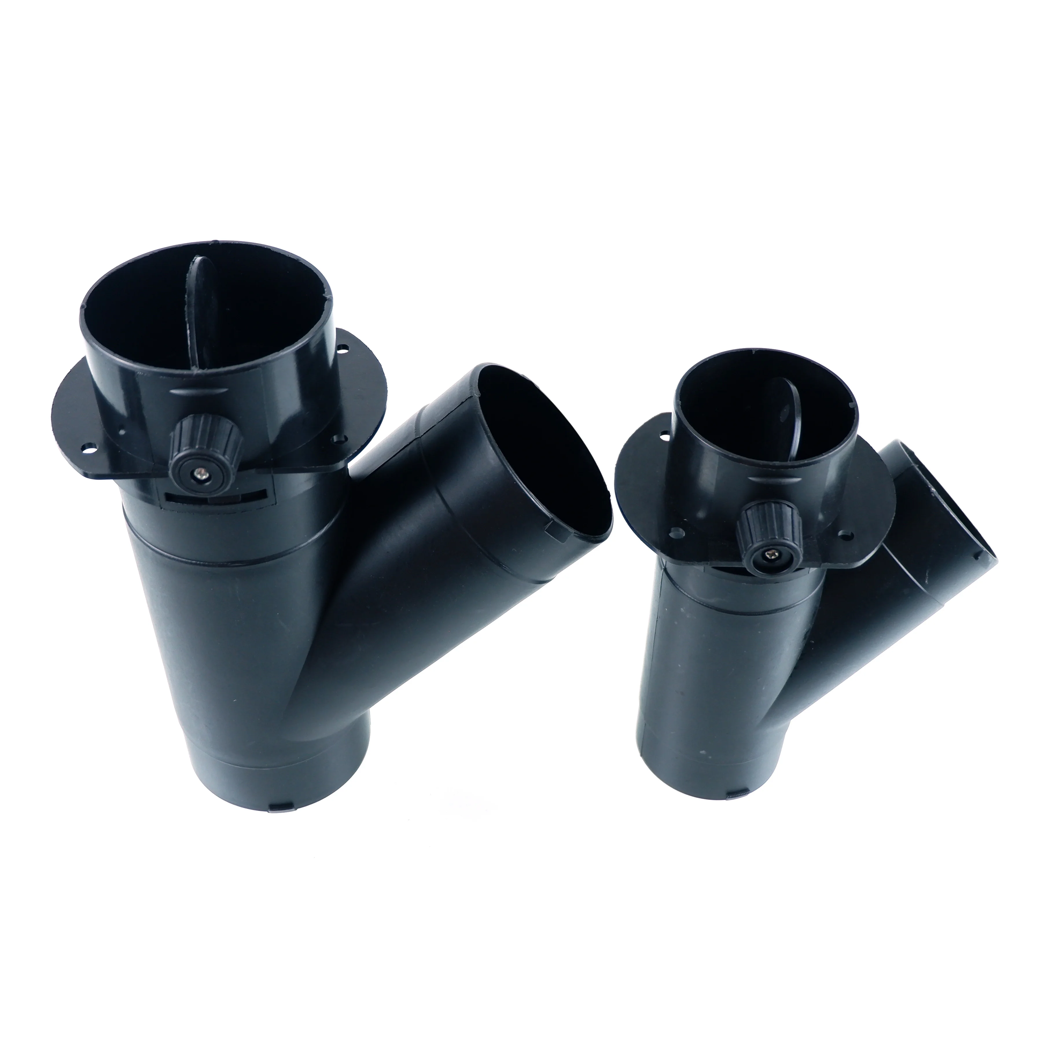 60mm 75mm Klep Flap Verstelbare Air Diesel Heater Vent Ducting Tak Splitter Uitlaatpijp Outlet Joiner Connector voor Auto