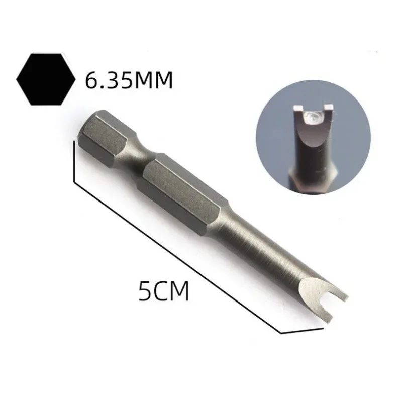 5pcs/set  Special Shaped Screwdriver Set 50mm U-shaped Y-Type Triangle Inner Cross Three Points Screwdriver Bit Tool