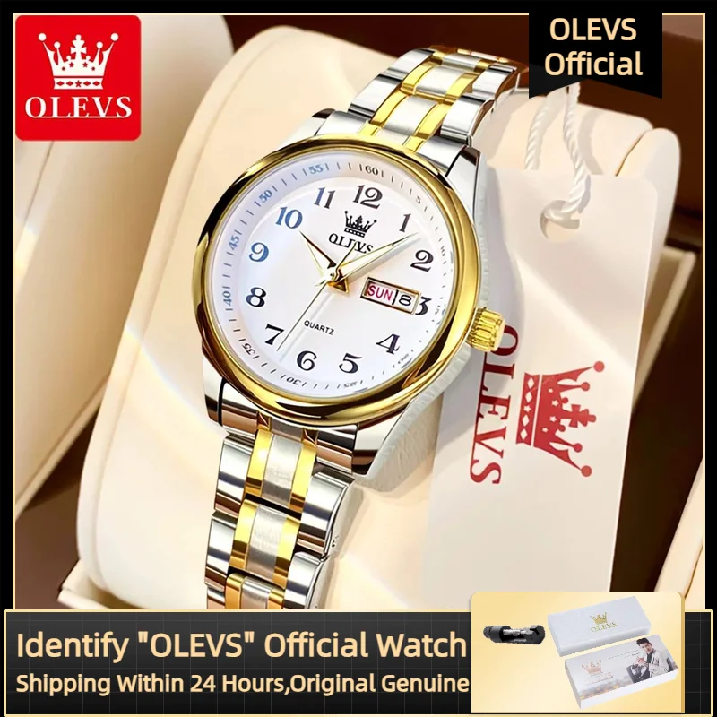 OLEVS 5567 женские часы оригинальные роскошные брендовые водонепроницаемые кварцевые женские часы из нержавеющей стали элегантные женские часы Date Zhou