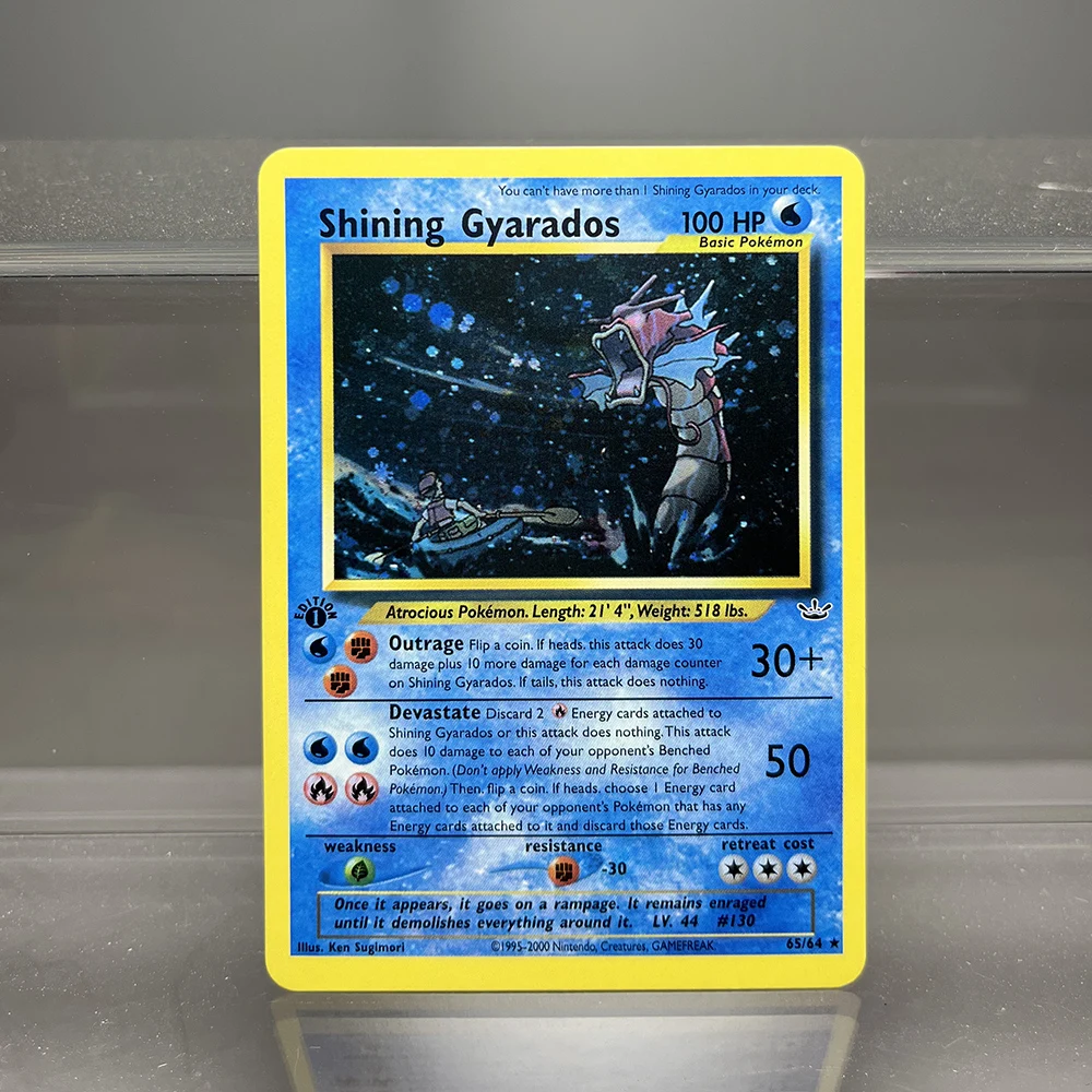 1996 Pokémon 1st Edition Base Set Single Flash Cards Shining Charizard Lugia Wigglytuff Game Collection Cards PTCG Proxy Cards