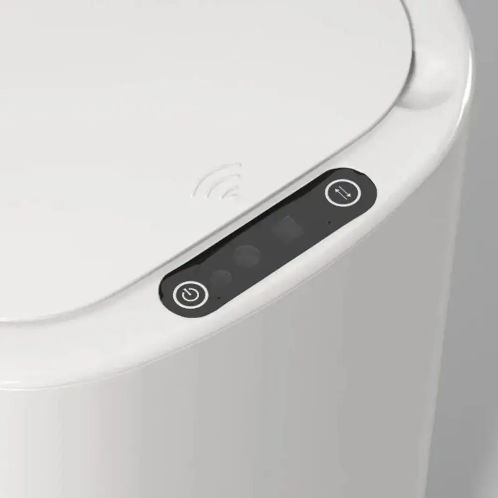 Smart Sensing ถังขยะอัตโนมัติถังขยะสีขาวห้องครัวห้องน้ํากันน้ํา 12L ถังขยะไฟฟ้า