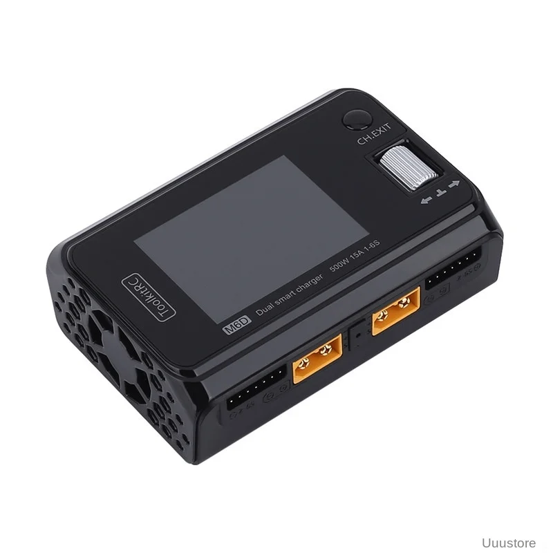 ToolkitRC – MINI chargeur intelligent M6D V3 500W 15A DC, double canal, pour batterie Lipo 1-6S, modèle FPV, pièce de rechange, remplacement M8